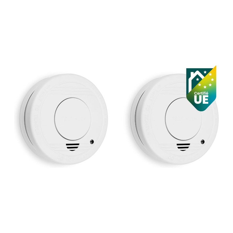 Smartwares 光电式烟雾报警器 10年寿命 两只装 10.048.28