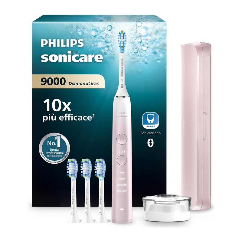 飞利浦 Philips Sonicare DiamondClean 9000 声波电动牙刷 粉色
