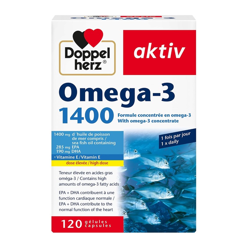 Doppelherz双心Omega-3 1400鱼油软胶囊 120粒