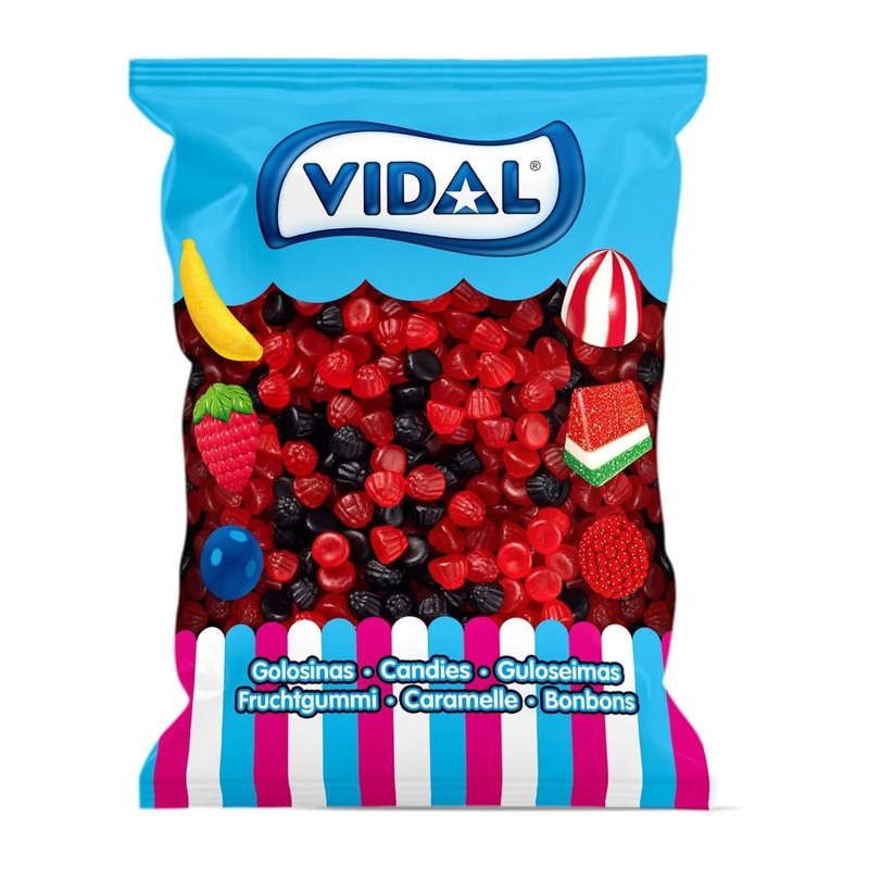Vidal 黑莓造型糖果 1kg装