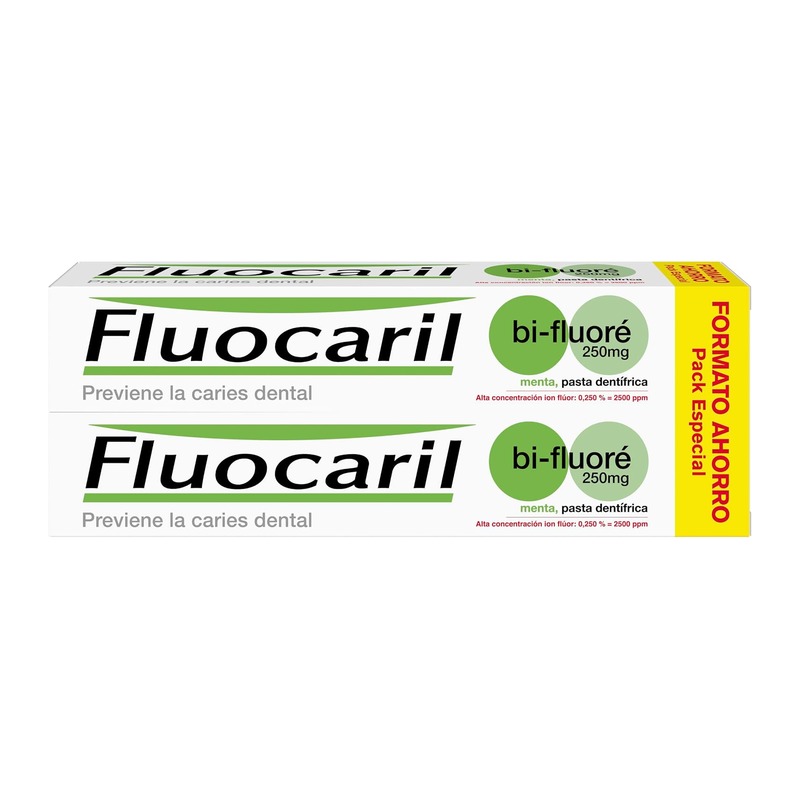 Fluocaril Bi-Fluoré 250mg 双氟防蛀牙膏 薄荷味 125ml×2