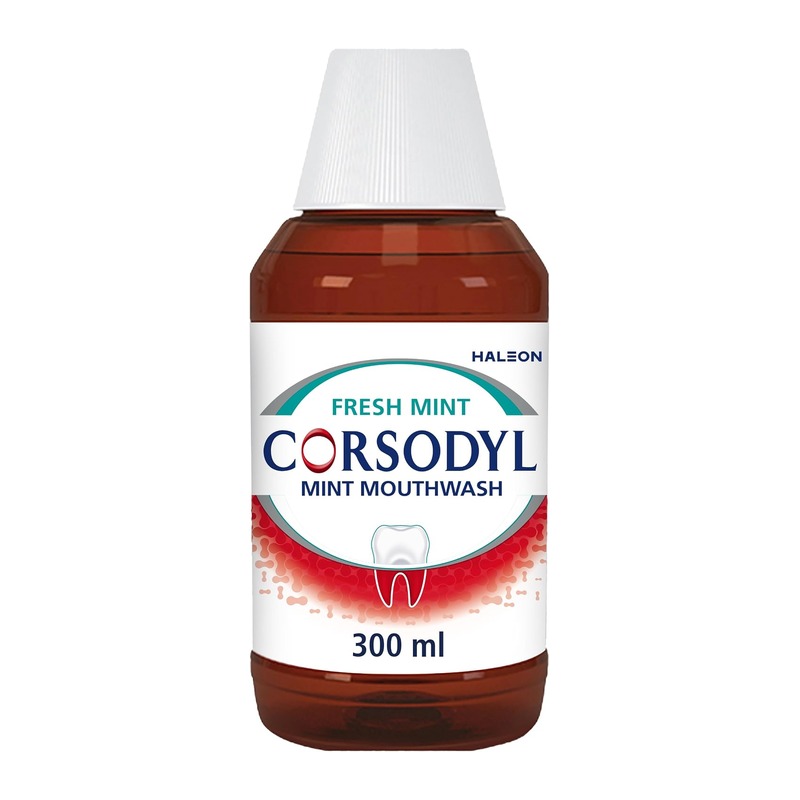 Corsodyl 0.2% 氯己定牙龈护理漱口水 薄荷味 300ml
