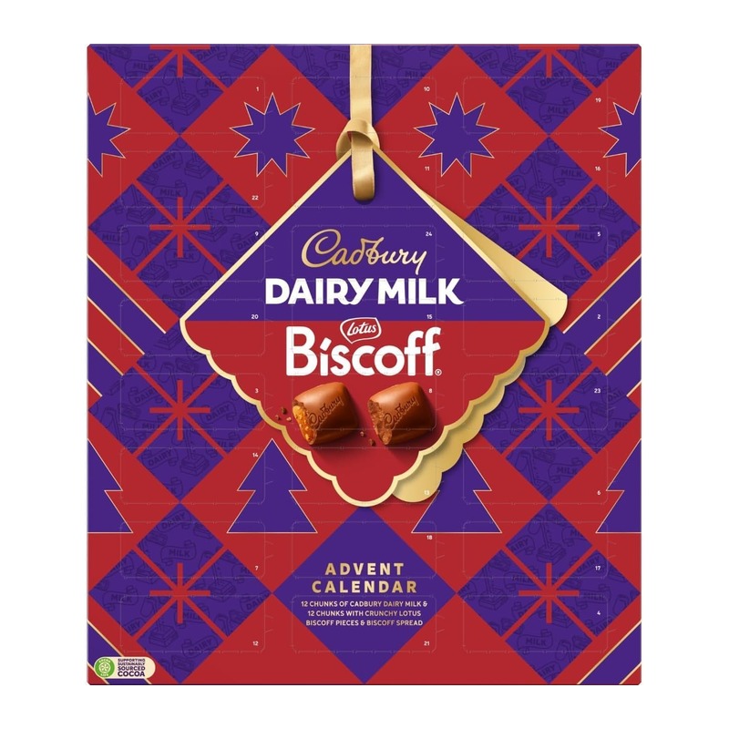 Cadbury × Lotus Biscoff 圣诞倒数日历 236g