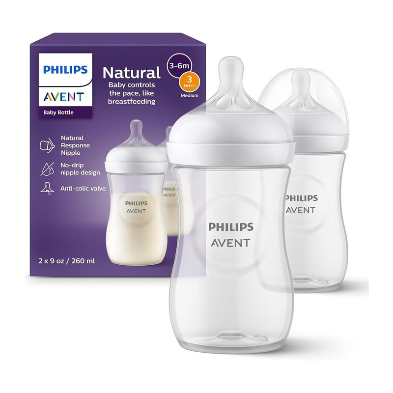Philips Avent 飞利浦新安怡 Natural Response 奶瓶 260ml×2（1个月+）