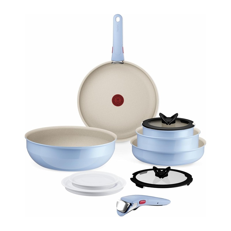 Tefal 特福 Ingenio Serenity 可拆柄不粘锅具 11 件套（5 只锅 + 6 件配件，天蓝色）