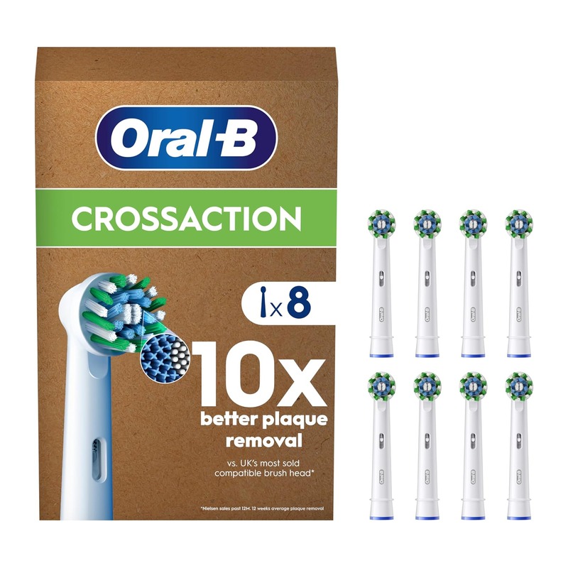 Oral-B 欧乐B Pro Cross Action 原装替换刷头 白色 8支装