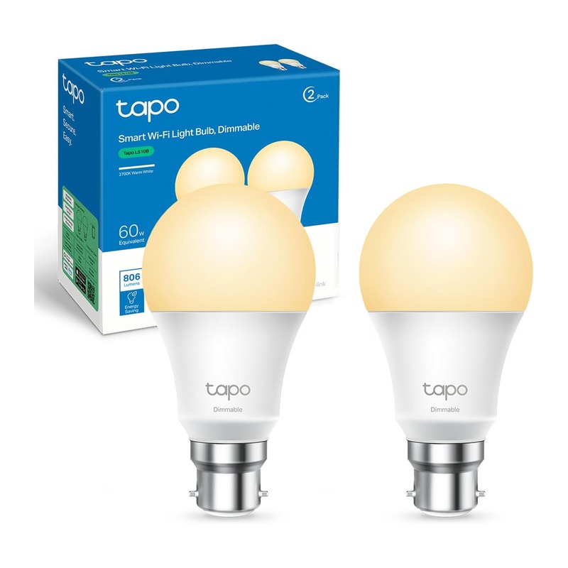 Tapo L510B 智能调光灯泡 暖白 B22卡口 2个装