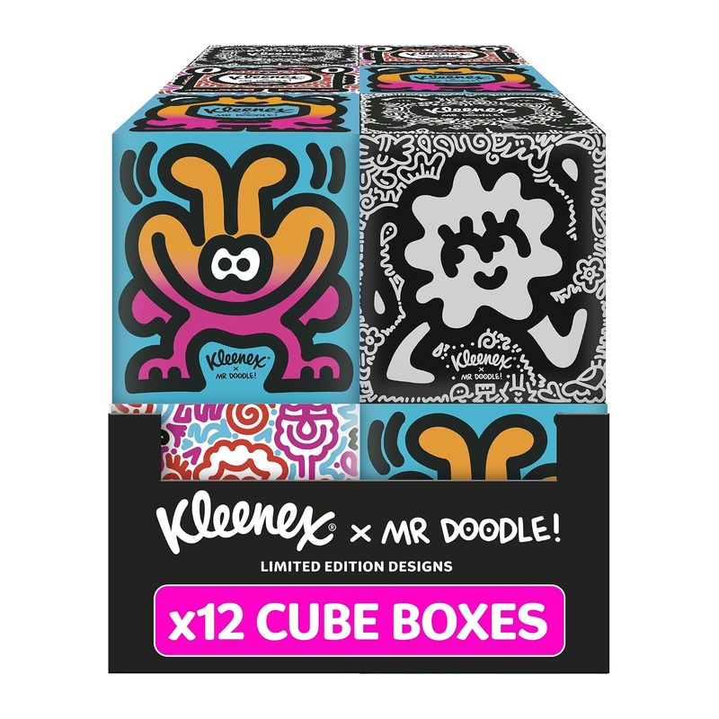 Kleenex 舒洁 x Mr Doodle 联名限量款立方纸巾 12盒