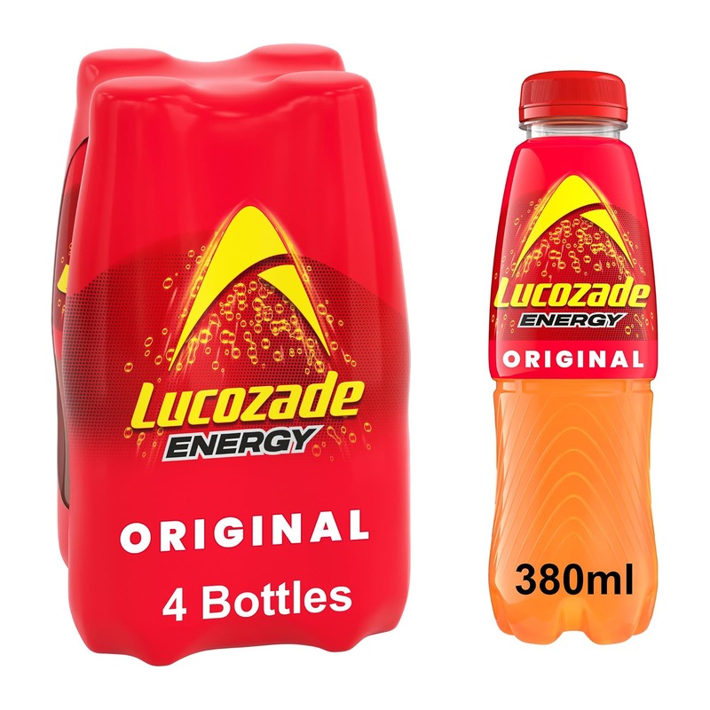 Lucozade 葡萄适 Energy Original 原味能量饮料 380ml×4