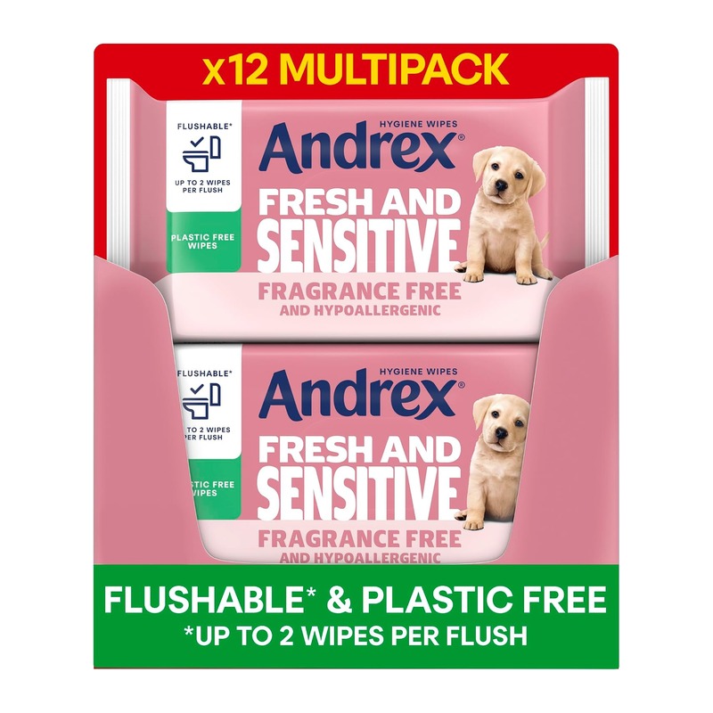Andrex 安德鲁斯 Fresh & Sensitive 可冲厕湿厕纸 12包×30片