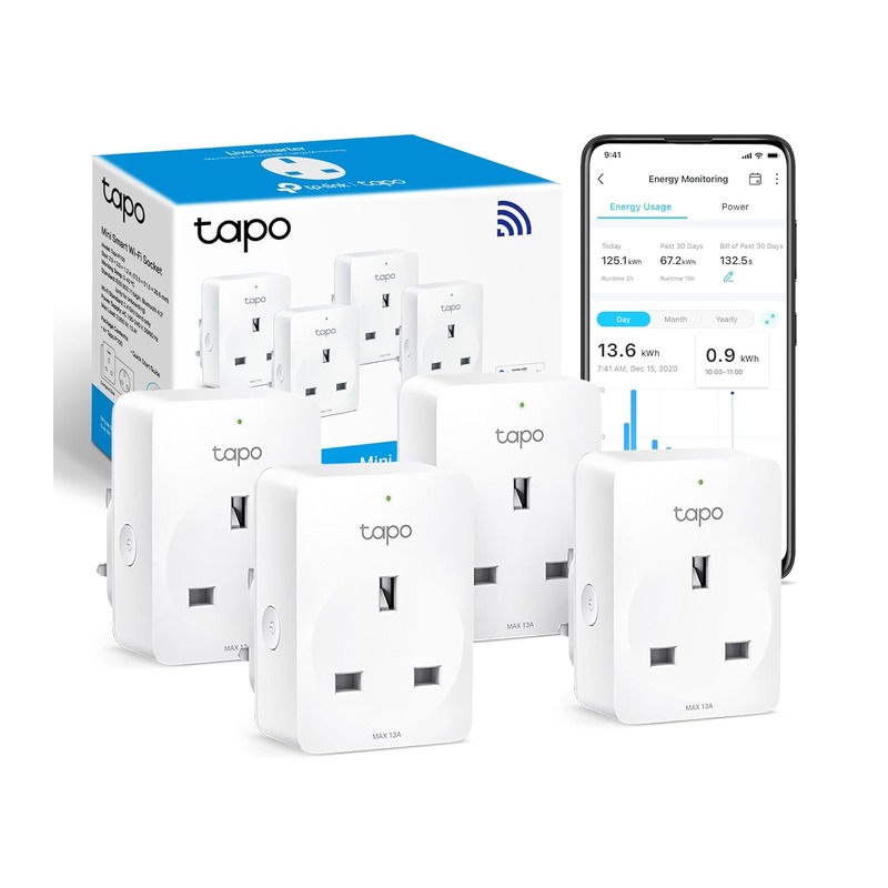 Tapo TP11 WiFi 智能插座 4件装(带电量监测)