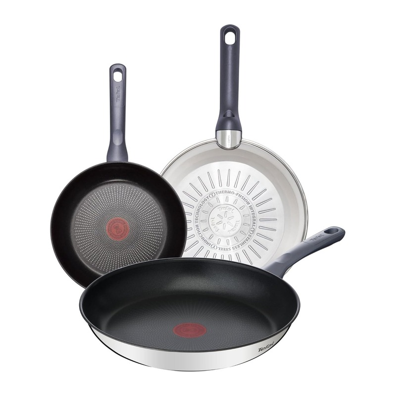 Tefal 特福 Daily Cook 钛涂层不粘煎锅三件套（24/26/30cm，适用电磁炉）