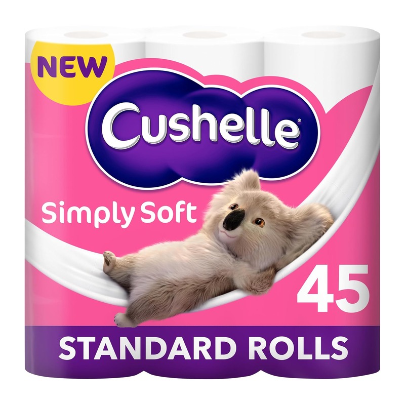 Cushelle Simply Soft 双层卷纸 45卷（9×5卷）