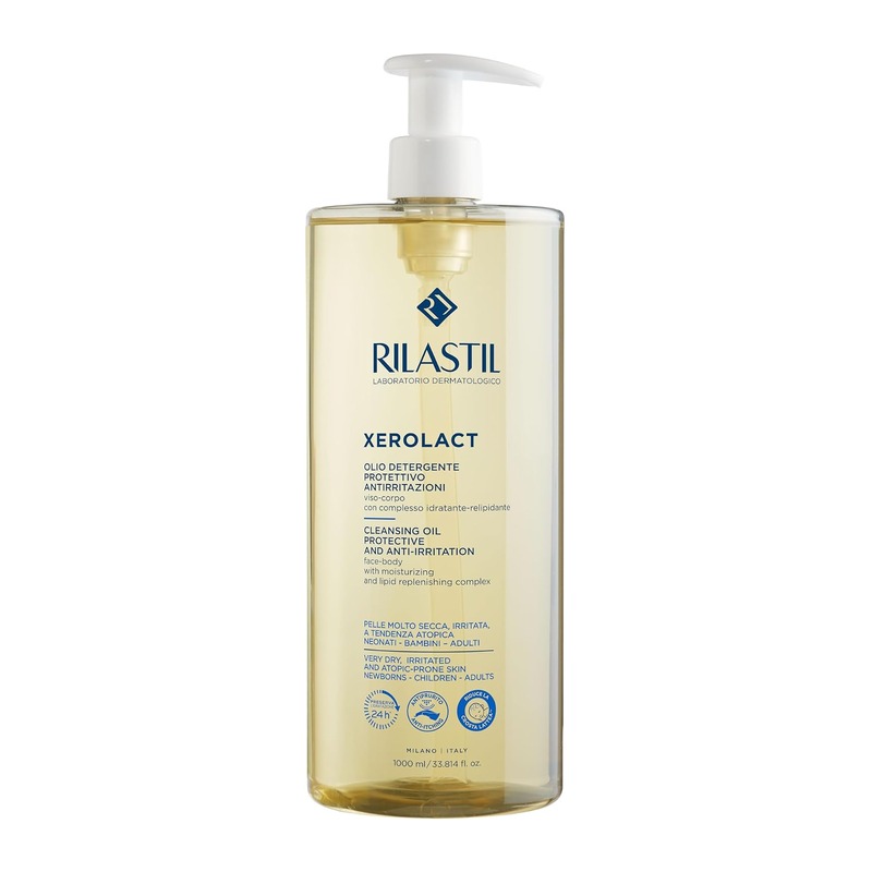 Rilastil Xerolact 保湿修护洁面沐浴油(干敏肌,婴儿、儿童、成人通用)
