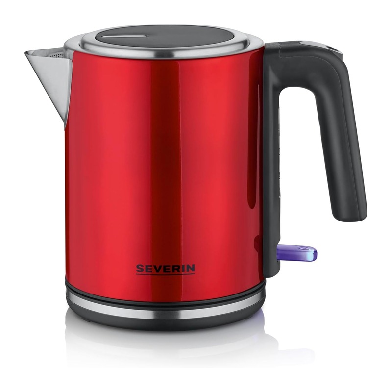SEVERIN 1L 不锈钢电热水壶 2400W 红色 WK 3427