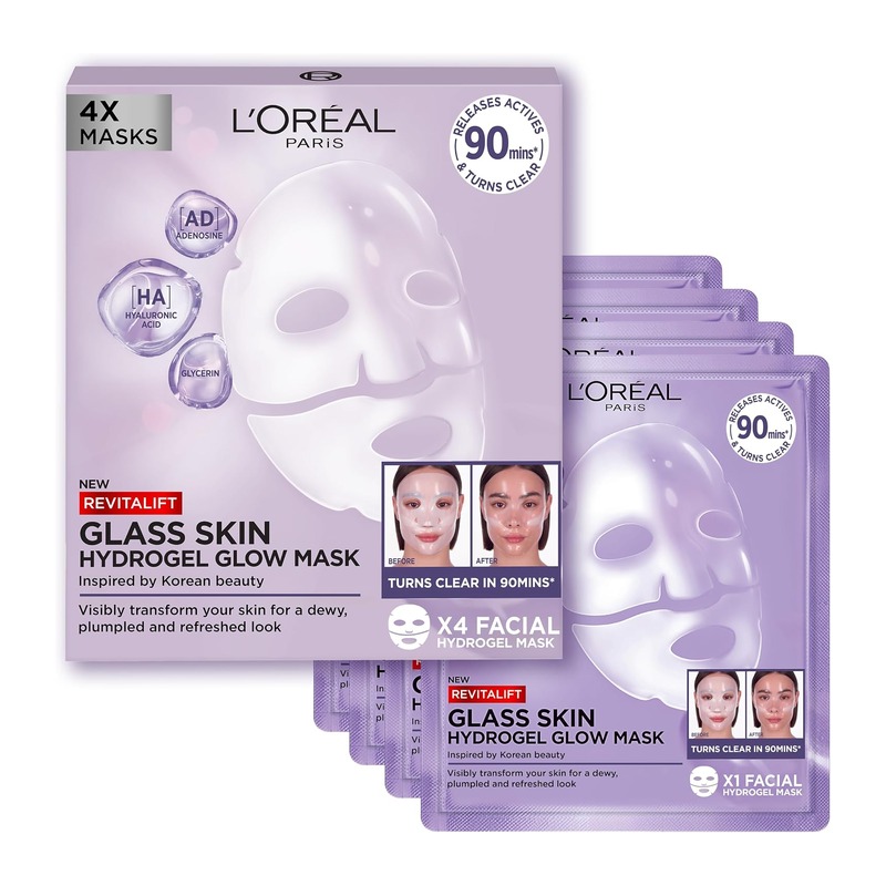 L'Oréal Paris 巴黎欧莱雅 Glass Skin 水光凝胶面膜 4片