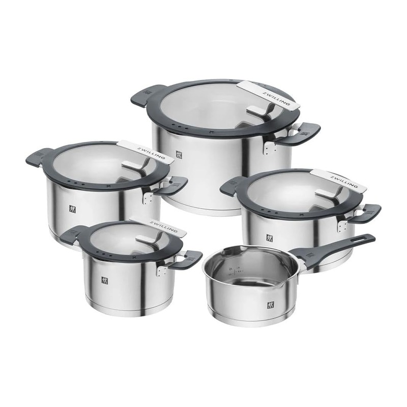 ZWILLING 双立人 Simplify 不锈钢5件套锅 带滤水盖 电磁炉可用
