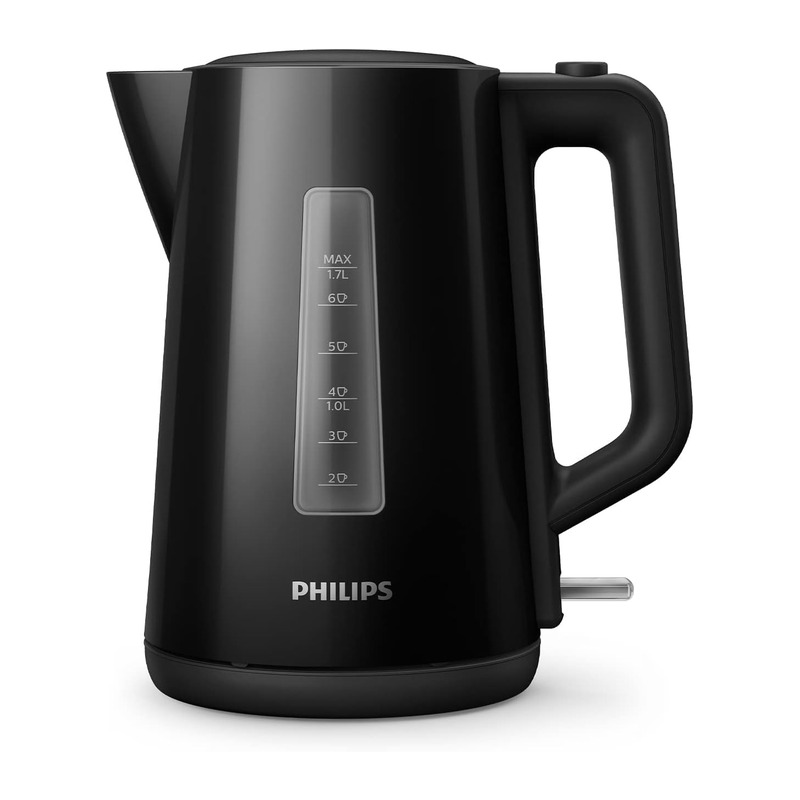 飞利浦 Philips 3000 系列电热水壶 1.7L 黑色(防干烧)