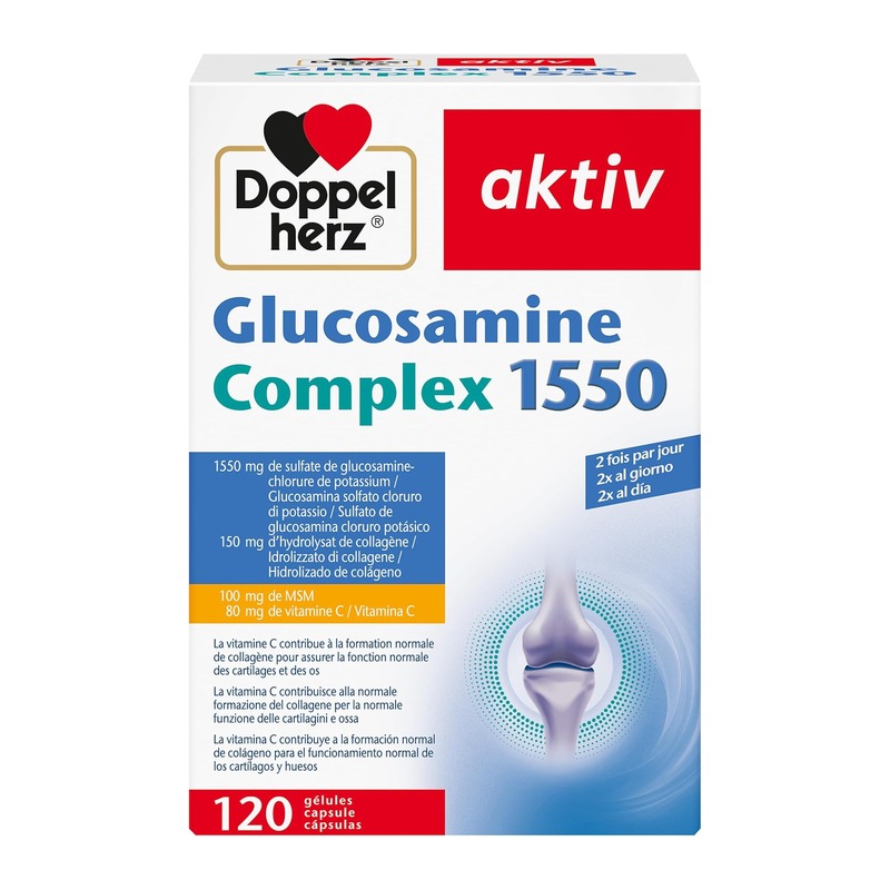 Doppelherz双心Glucosamine Complex 1550关节软胶囊 120粒