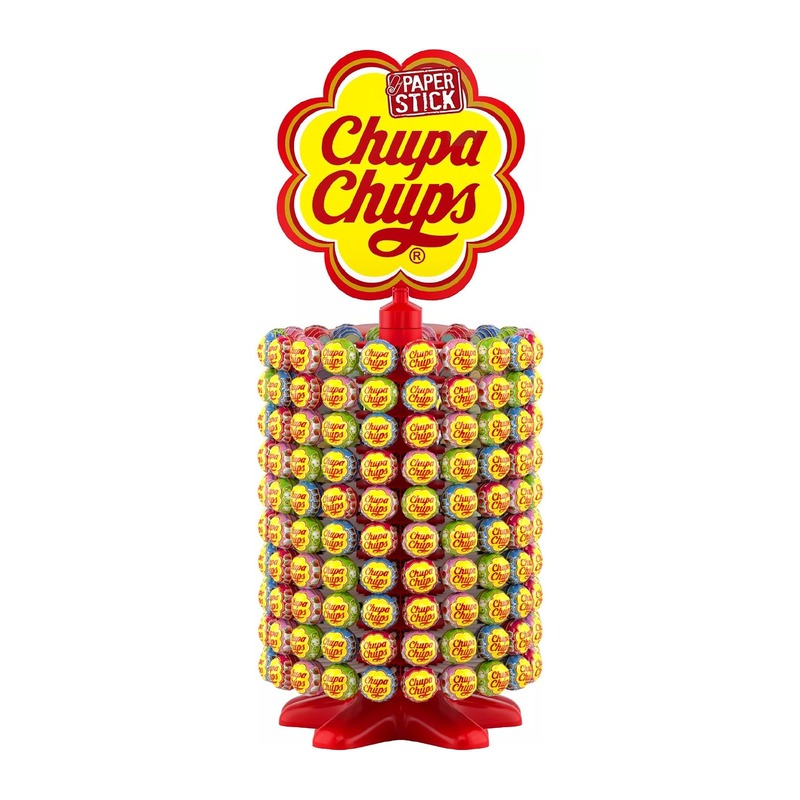 珍宝珠 Chupa Chups 经典7种口味棒棒糖 旋转展示架 200支