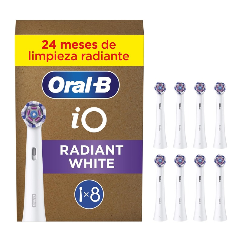 欧乐B Oral-B iO Radiant White 亮白替换刷头 8支装