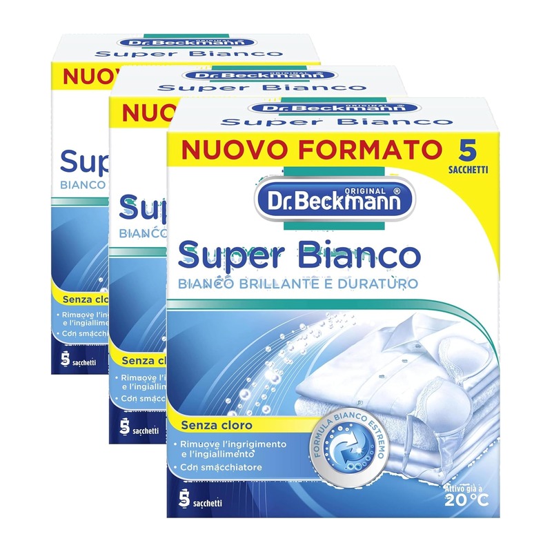 贝克曼博士 Dr. Beckmann Super Bianco 白色衣物增白剂 40g×5 袋×3 盒(共 15 袋)