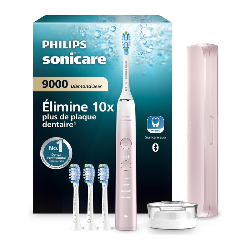 Philips Sonicare DiamondClean 9000特别版电动牙刷 玫瑰粉(HX9911/79)含4个刷头