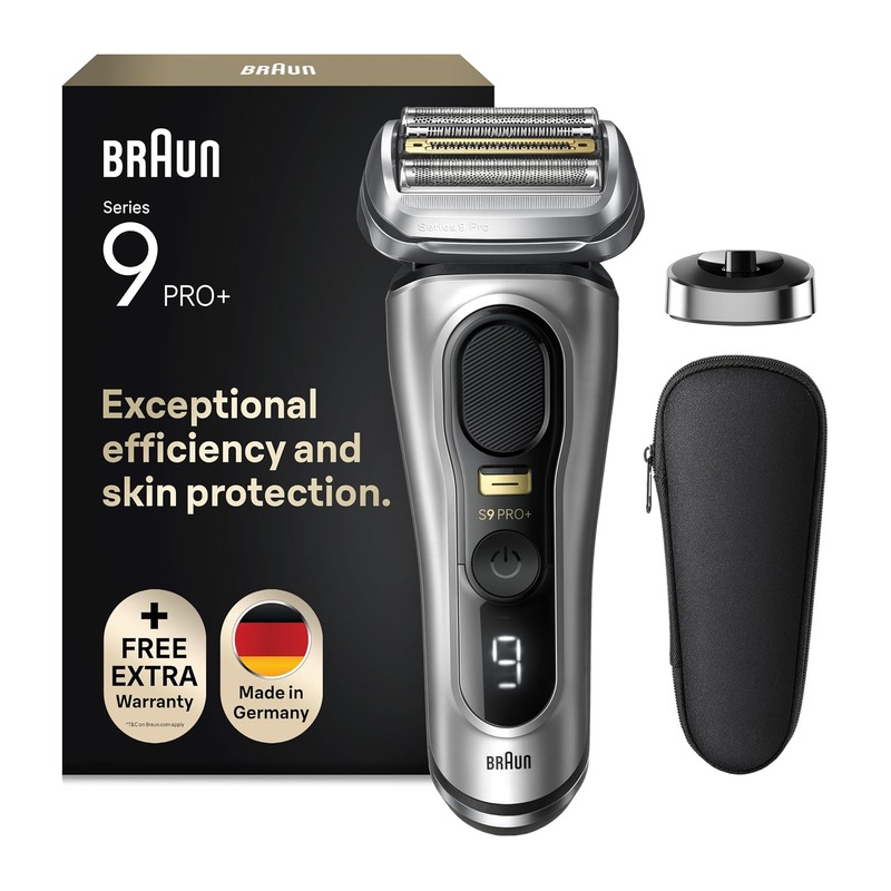 Braun 博朗 9系 Pro+ 9517s 电动剃须刀（银色，附收纳盒）