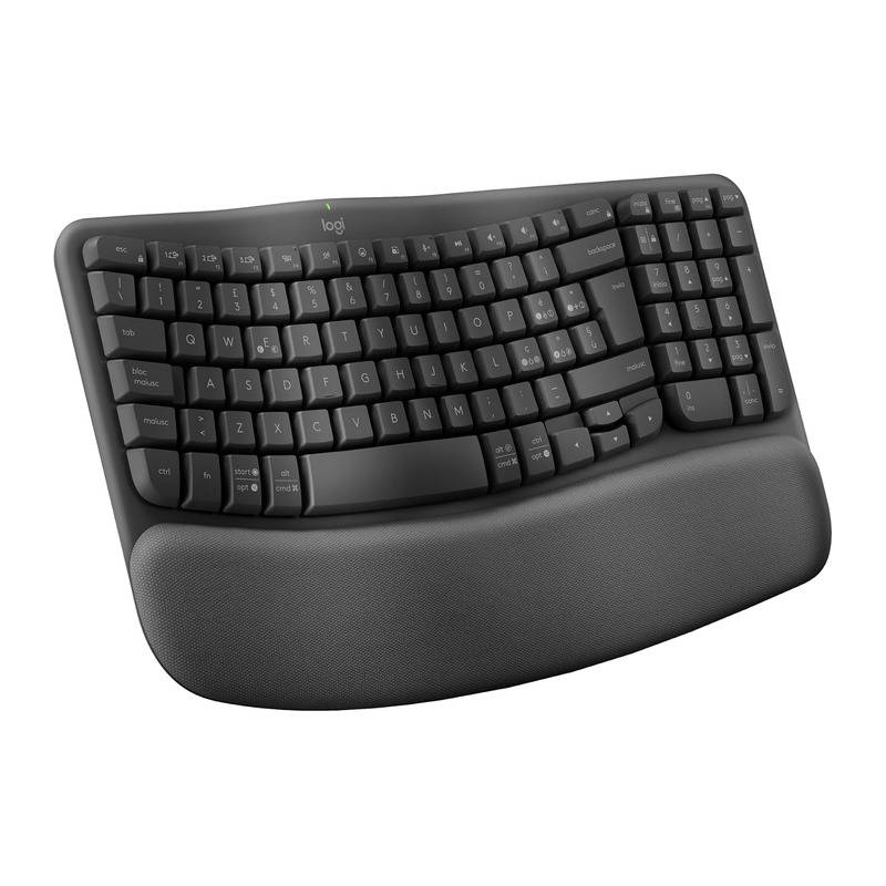 Logitech 罗技 Wave Keys 人体工学无线键盘 意大利键位