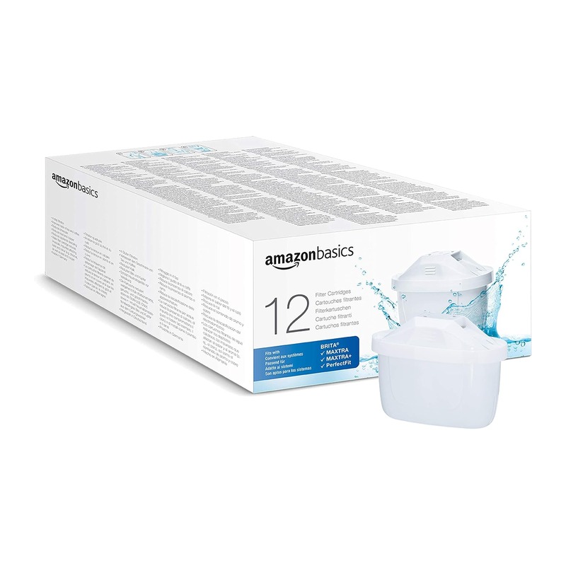 Amazon Basics 滤水壶滤芯 12个装 兼容BRITA