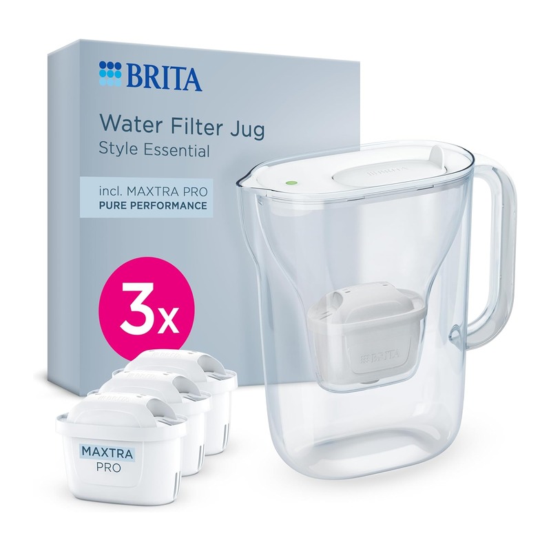 碧然德BRITA Style Essential滤水壶 白色+3个MAXTRA PRO滤芯