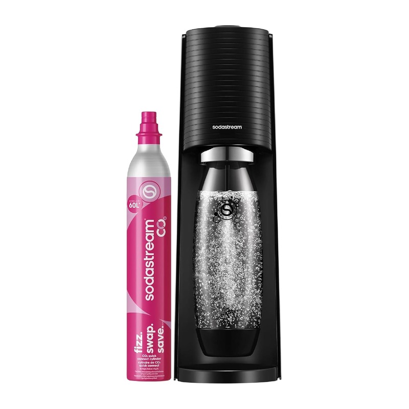 SodaStream TERRA 气泡水机 黑色 含60L快接气瓶+1个水瓶
