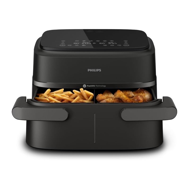 Philips 飞利浦 1000系列 双篮空气炸锅 7.1L（可分3.5L+3.5L）