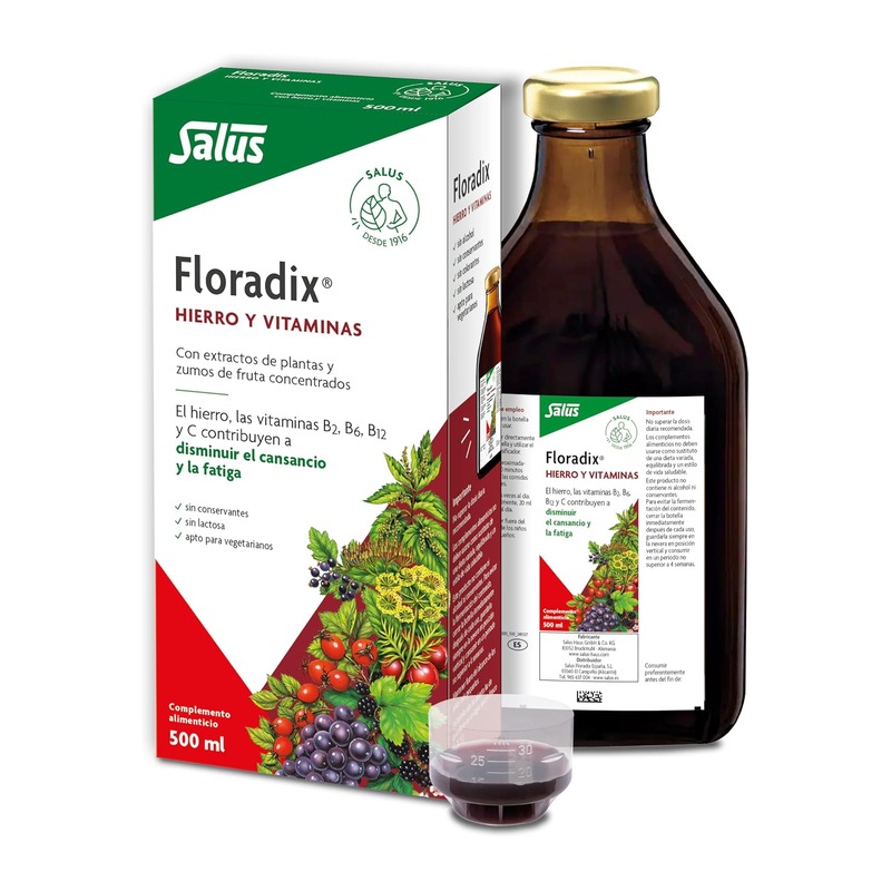 Salus Floradix 铁 + 维生素植物口服液 500ml