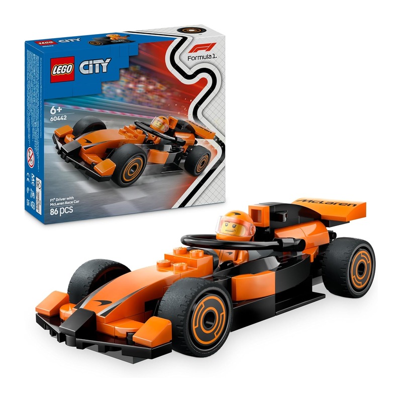 LEGO 乐高 City 城市系列 F1赛车手与迈凯伦赛车 60442