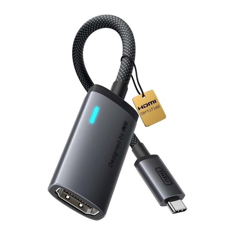 INIU USB-C 转 HDMI 转接线 4K@60Hz