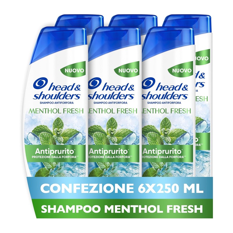 Head & Shoulders 海飞丝 薄荷清凉止痒去屑洗发水 250ml×6