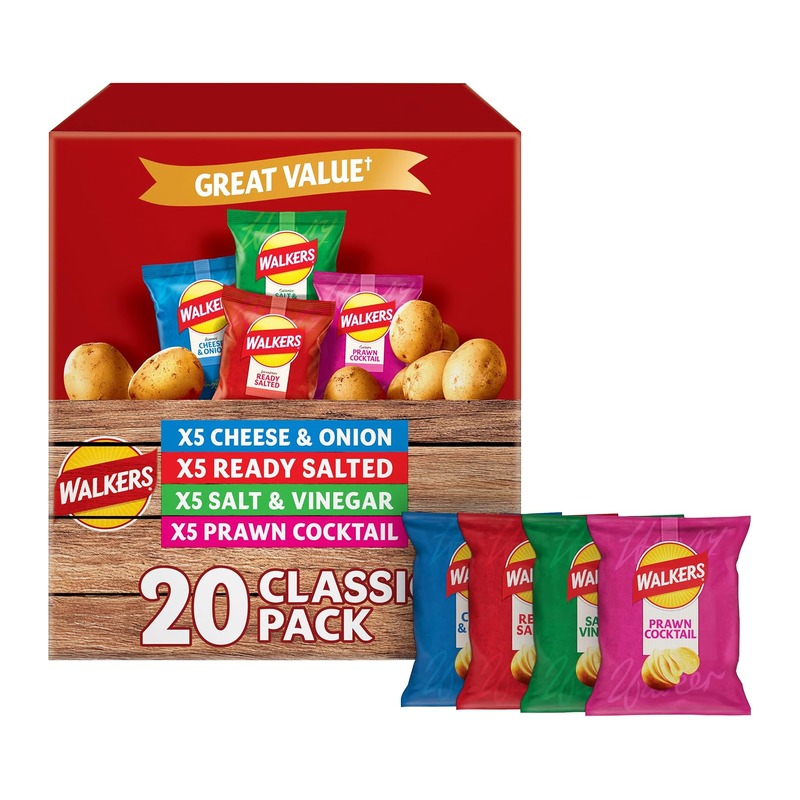 沃克斯 Walkers 经典混合口味薯片 20包×25g