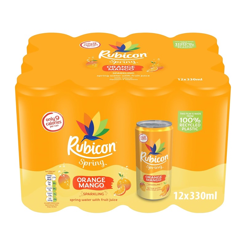 Rubicon Spring 橙芒果味气泡水 330ml×12罐