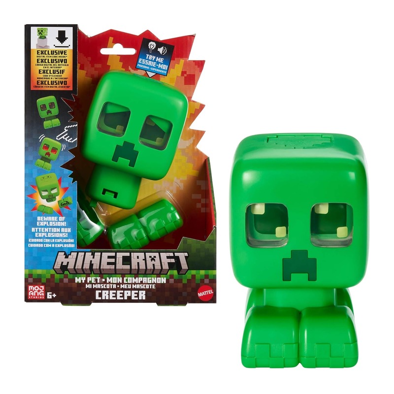 Mattel 美泰 Minecraft 我的世界 互动苦力怕玩偶 14cm
