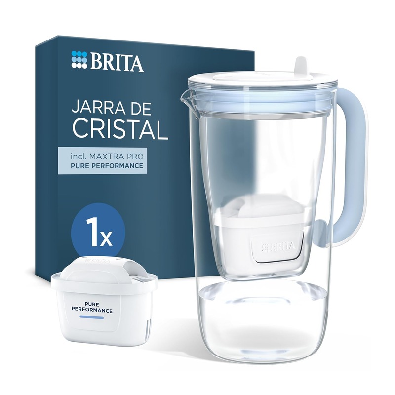 BRITA 碧然德 玻璃滤水壶 2.5L 蓝色 附1个滤芯