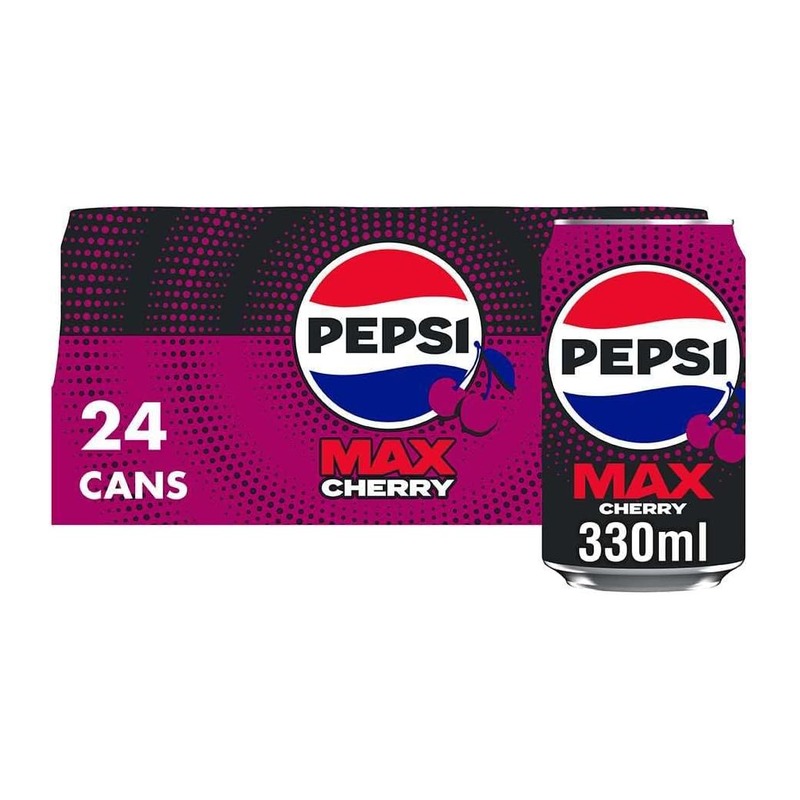 百事 Pepsi Max 樱桃味零糖可乐 330ml×24罐