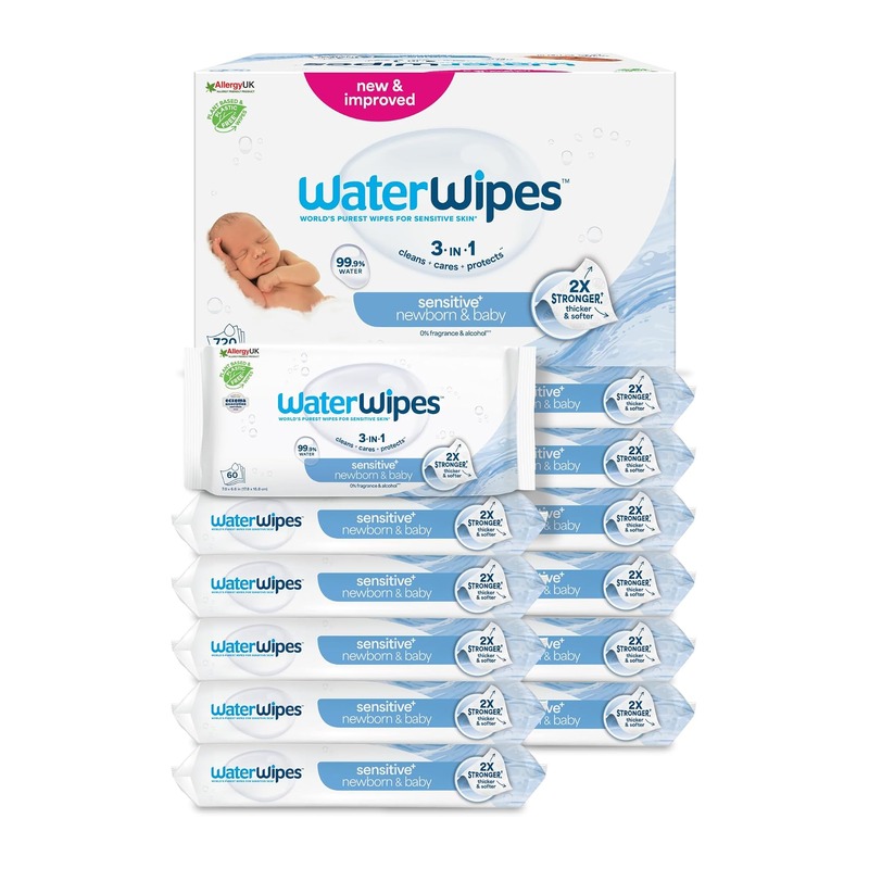 WaterWipes 唯帕丝 Sensitive+ 新生儿婴儿湿巾 12包(共720片)