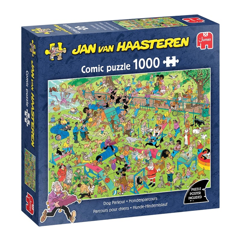 Jan van Haasteren 1000片拼图 Hondenparcours 狗狗障碍赛