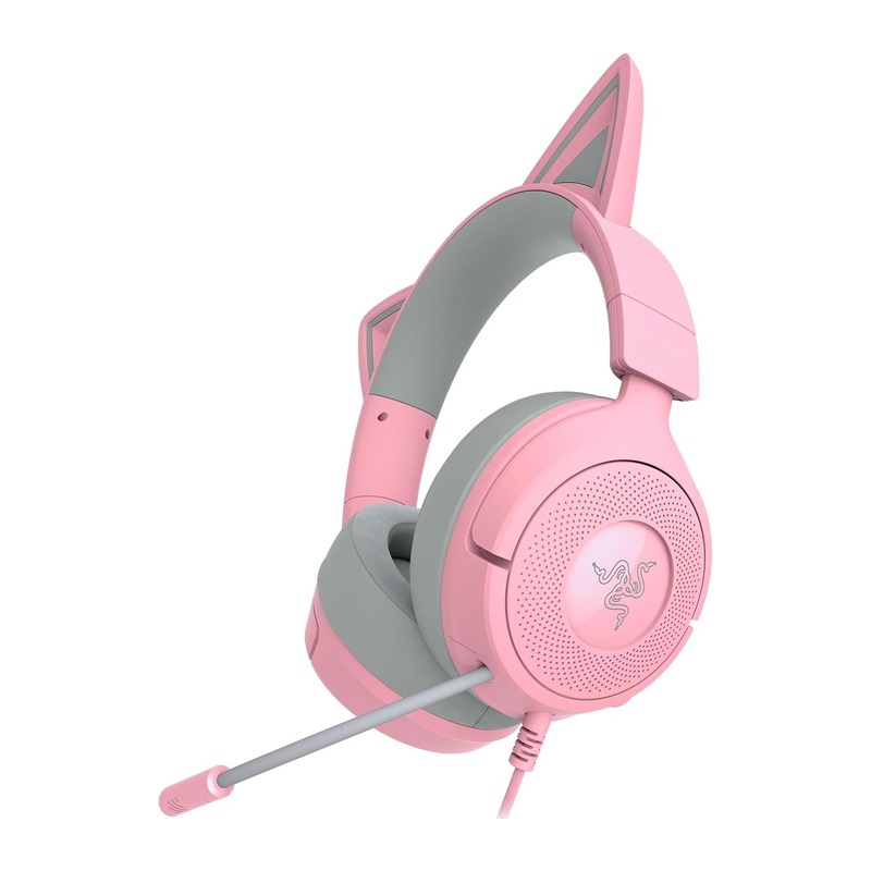 雷蛇 Razer Kraken Kitty V3 X 猫耳游戏耳机 有线