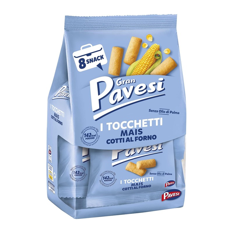 Gran Pavesi Tocchetti 烤玉米小方块零食 8小包 256g
