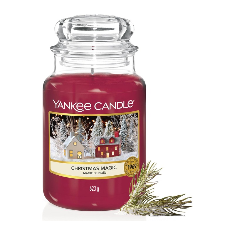 Yankee Candle 扬基 经典大罐香薰蜡烛 Magie de Noël 圣诞魔法（大号，约 150 小时）