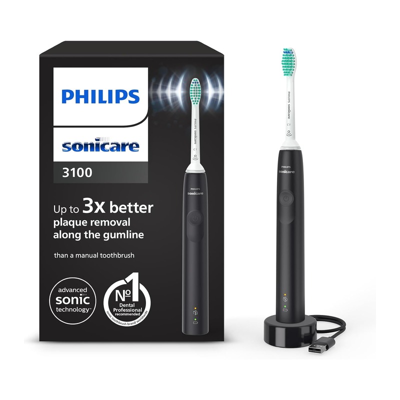 Philips 飞利浦 Sonicare 3100 声波电动牙刷（黑色）