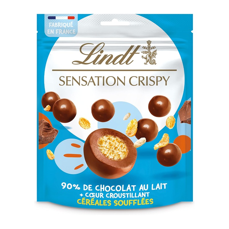 Lindt瑞士莲Sensation Crispy牛奶巧克力脆麦球 140g