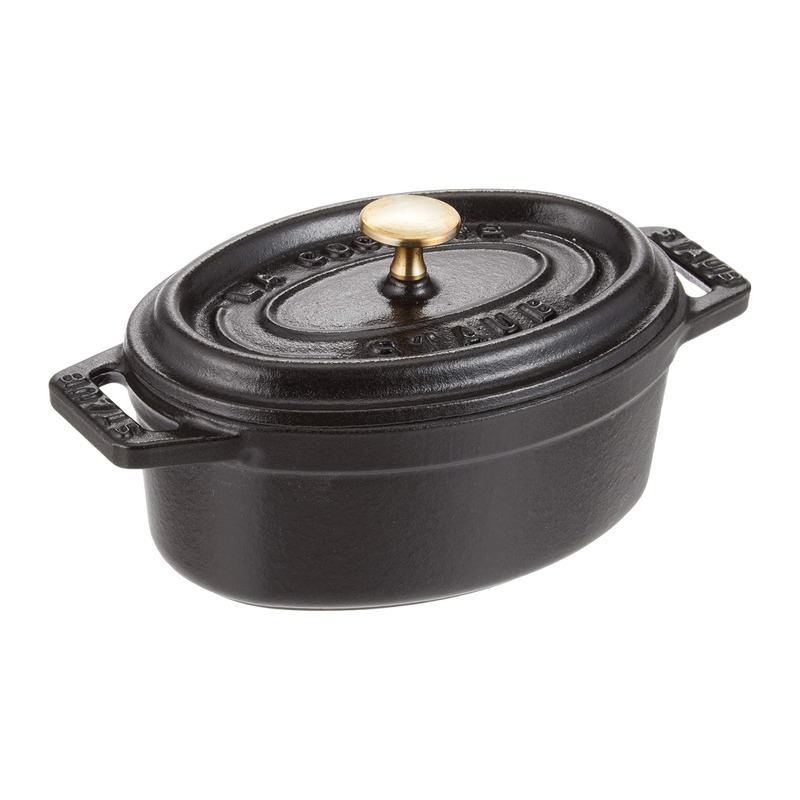 STAUB 珐宝 迷你圆形铸铁锅 11cm 0.25L 黑色